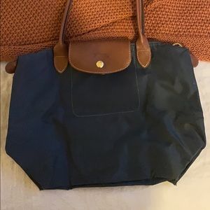 Small Gray Longchamp Bag